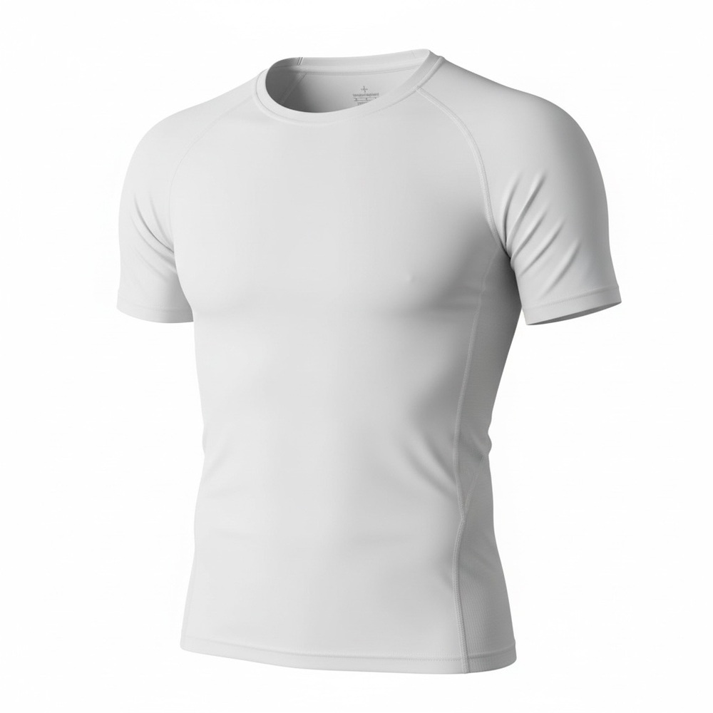 Tommie Copper White Mens Lower Back Support Shirt, Medium